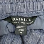 Athleta Cabo Linen Textured Blue Wide Leg Pants Relaxed Beachy Women’s Size 0 Photo 9