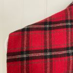 Vintage Stefano International women’s red plaid sleeveless button fringe top M Size M Photo 6