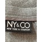 New York & Company Gray Maxi Length Side Slits Tie Waist Zip Back Skirt 10 Photo 4