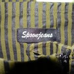 Spoon Jeans Green Black Striped Pants 7 Photo 6