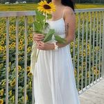 Aritzia Linen White Dress Photo 3