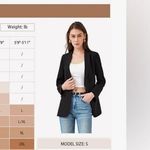 NEW Cicy Bell Casual Open Front Long Sleeve Career Suit Jackets Blazer M Blue Size M Photo 2