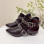 Marc by Marc Jacobs  Carroll 2strap Stud Ankle Boot Black Bootie Size 36 Preowned Photo 2