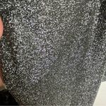 Betsey Johnson  Size Small One Piece Swimsuit Metallic Grey Front Knot Sparkles Photo 5