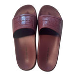 Calvin Klein Women’s Size 8 Jelly Slide Sandals Burgundy Wine Red Pool Beach Photo 2