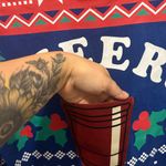 Awake Cheers Party Christmas NWOT Sweatshirt With Shot Glass Pocket Photo 2