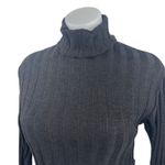 ZARA  Women's Black Ribbed Knit Turtleneck Long Sleeve Crop Sweater Top Size S Photo 1