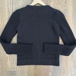 Prada Ribbed Knit 100% Wool Crew Neck Sweater in Black Size 38 / Extra Small Photo 6