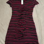 Stitch Fix Pixley Pink Black Darcy Weave Jersey T Shirt Dress NWT Size M Size M Photo 0