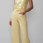 New York & Co. High Rise Wide Leg Yellow Pants Photo 0