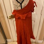 Essue NWT Rust  Dress L w/ crossover back & lining Photo 5