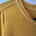 Free People We The Free Golden Mustard Yellow Short Sleeve Oversized Tee, Size S Photo 5
