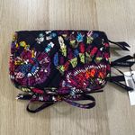 Vera Bradley Midnight Wildflowers Cosmetic Make Up Travel Bag Jewelry Case NWT Photo 2