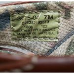 EastLand Wedge Sandal Heel Slip On Thong Brown Leather Casual Womens 7M Photo 5