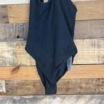 Revolve L*Space Phoebe One Piece in Black Ribbed One Shoulder Size 4 NWT Photo 4