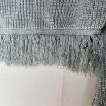 Somedays Lovin Be Free knit fringe semi-cropped sweater duck egg blue S small Photo 5