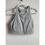 Outdoor Voices Sports Bra Women's Size Medium Gray Tech Sweat Crop Athletic Photo 4