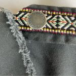 Bernardo Military Jacket Charcoal Gray Raw Edge Lined Aztec Ribbon Epaulettes by  Photo 3