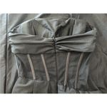 Sherri Hill  55554 Corset Ruched Satin Strapless Dress Sz 0 USED Photo 6