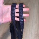 Original by Sharif 1827 blue leather & gold snake print handbag Photo 5