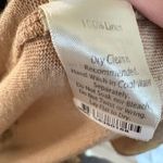 Ecru Cardigan Tank Set Size XS Light Brown Linen Open Front Two Piece Coastal Photo 6