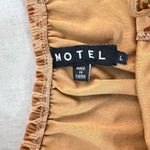 Motel Rocks Motel Gala Dress In Animal Flock Tan Brown size large Photo 10