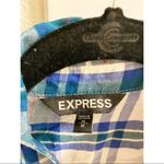 EXPRESS ✨  Turquoise Plaid Shirt ✨ Photo 5