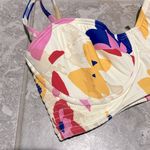 Kate Spade New York Smocked Floral Print Bikini Top, Size XL NEW w/Tag $138 Photo 3