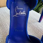 Christian Louboutin Astrida Bride 100 Suede Pump in Blue Suede Photo 2