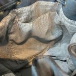 JustFab faux leather drawstring bag side tassel gold hardware spacious on the go Photo 13