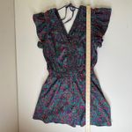 Summersalt The Silky Luxe Ruffled Romper Sz Small Floral Cover Up Beachy Resort Photo 10