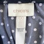 Chico's Black and White Ruched Ankle-Length Polka Dot Pants 00 Photo 8