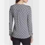 Tory Burch  NWOT | Hadley Printed Henley Top | XS Photo 1