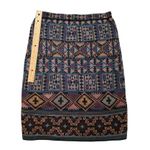 Peruvian Connection  Midi Pencil Skirt Women Size XS Multicolor Pima Cotton Aztec Photo 1