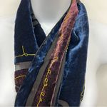 JL Silk blend crushed velvet burnout velour scarf Photo 1