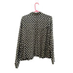 Volcom  Black Geometric Pattern Long Sleeves Button Front Shirt Size Medium Photo 2