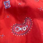 VINTAGE LizWear Silk Red floral Button Photo 9