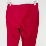 Theory  Thaniel Approached Ankle Length Straight Pants Size 10 Red Photo 4