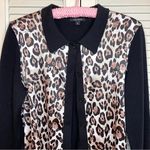 Pink Tartan Leopard Cardigan Sweater Photo 3