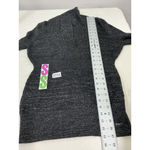 DKNY Womans Jeans XL Black Metallic Pullover Shawl Collar Long Sleeve Sweater Photo 5