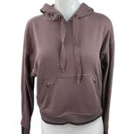 Athleta Recover Brown Mauve Drawstring Pockets Hoodie Sweatshirt Sweater Top S Photo 1