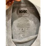 AC/DC  Vintage Washed Gray Cropped Sweatshirt Women’s Large Photo 2