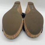 Sperry  Womens 10‎ Sandals Top-Sider Shoreham Black Wedge Heel Cork Leather Slide Photo 10