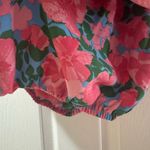 Sugar Lips  Pink and Orange Off-Shoulder Ruffled Cropped Blouse Photo 3