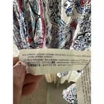 ZARA  Women's Sheer Paisley Metallic Oversized Bubble Sleeves Hi Lo Hem Blouse S Photo 7