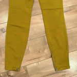 Habitual NWT  Almas Zip Skinny Jean Tapestry Yellow Mustard Slim Jeans Sz 26 Photo 12