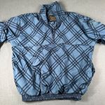 Sunderland of Scotland Cygnet Ladies L Blue Plaid Pullover Weatherbeater 1/4 Zip Size L Photo 10
