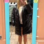 A New Day Long Black Puffer Coat Photo 0