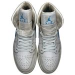 Nike  Women’s Size 7 White Powder Blue Air Jordan 1 Mid Sneakers BQ6472-114 Photo 2