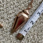 Kendra Scott  Staley Arrowhead Rose Gold Statement Necklace Adjustable Like New Photo 5